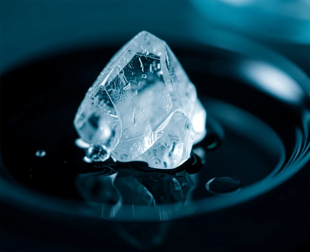 Crystalline structure in dark liquid