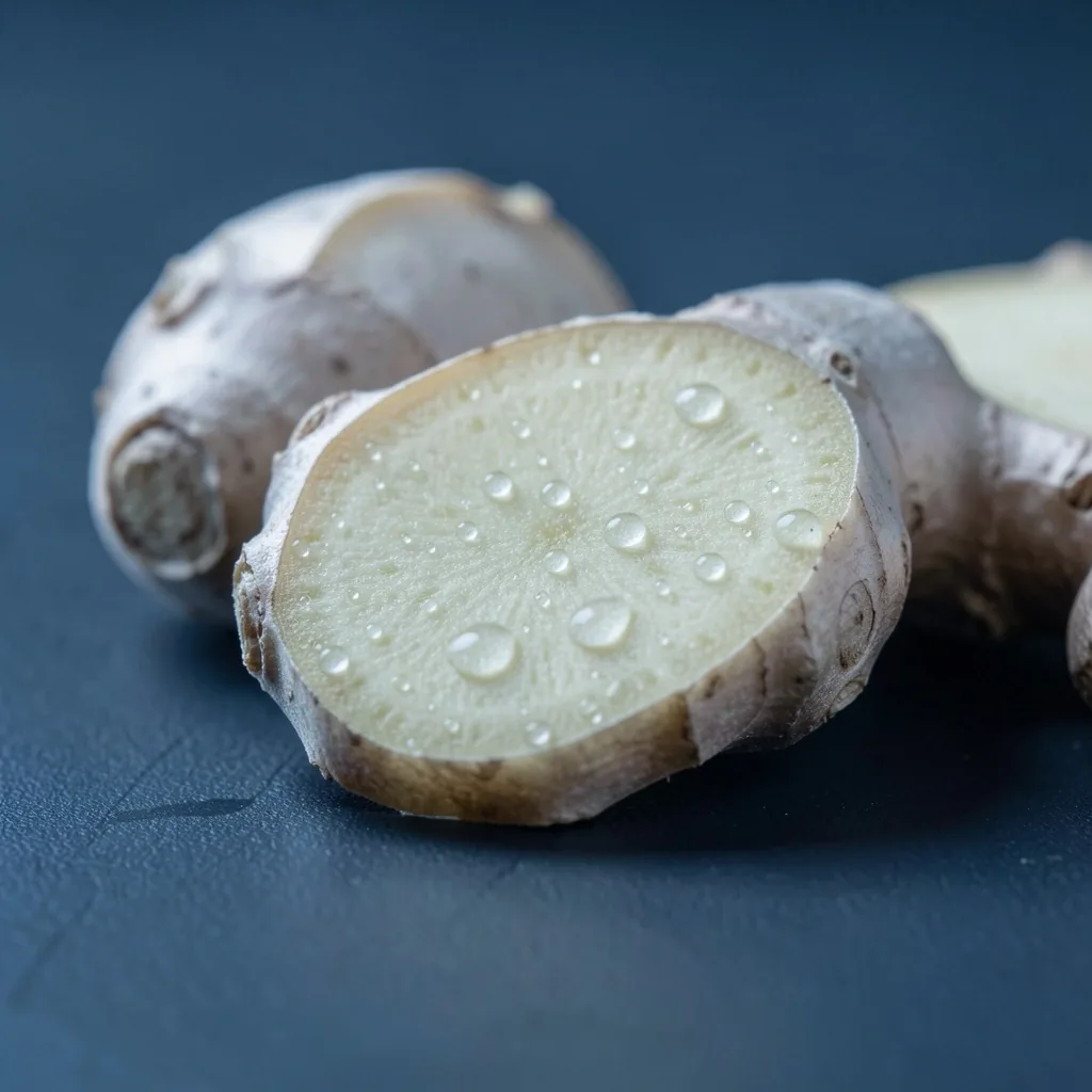 Ginger root macro photography